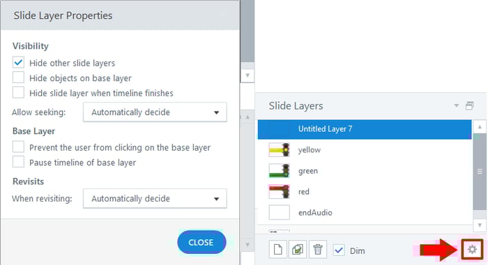 New Layer properties panel with all options
